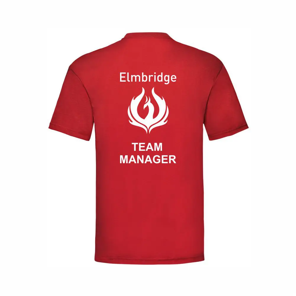 Elmbridge Phoenix Swimming Club Red Stanno Poly T-shirt - Image 3