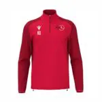 PDA Coaching Development/Progression Centre Macron Isen 1/4 zip top - Red - junior - 4xs