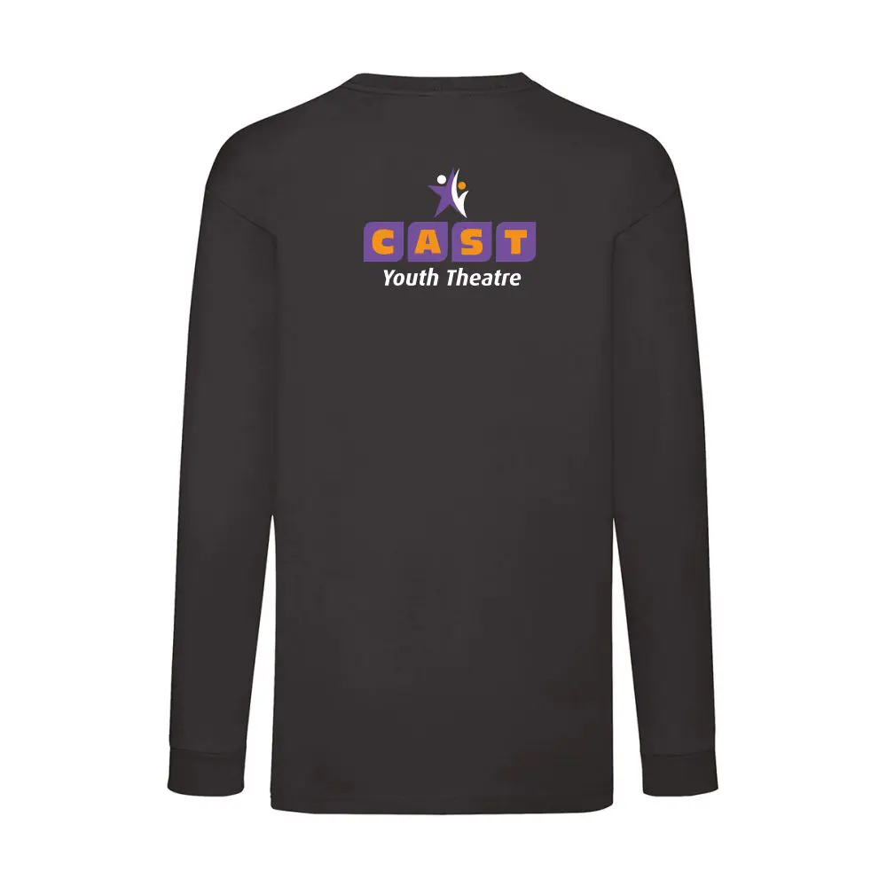 CAST Youth Theatre Junior Long Sleeved T-Shirt (Black) - Image 2
