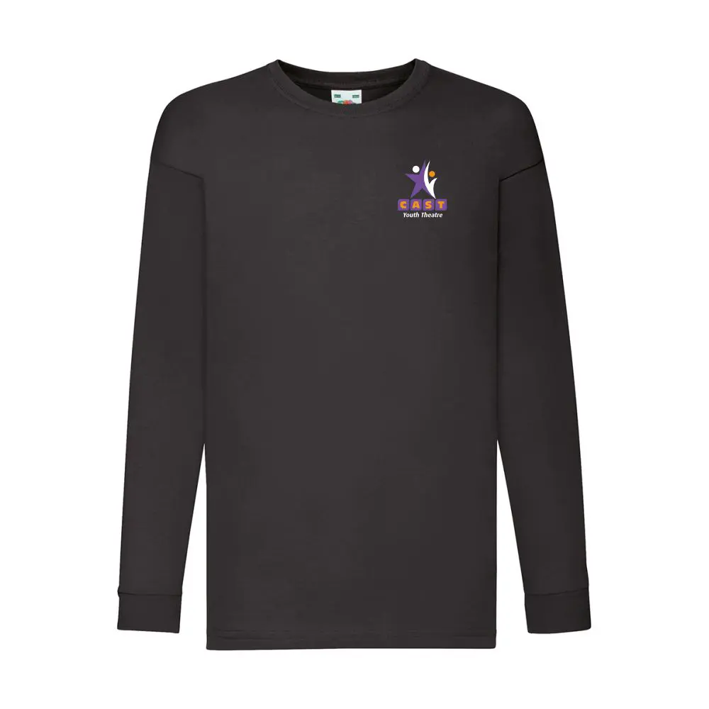 CAST Youth Theatre Junior Long Sleeved T-Shirt (Black)