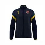 Staines & Laleham FC Macron Odin Full Zip Top - Navy/Yellow - junior - 3xs