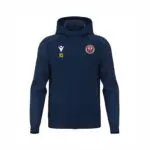Staines & Laleham FC Macron Chronos Full Zip Hoody - Navy - junior - 4xs