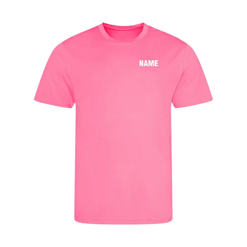 West London Gymnastics Poly T-Shirt (Electric Pink) - Image 2