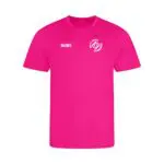 West London Gymnastics (SQUAD 1-5 ONLY) Poly T-Shirt (HYPER Pink) - junior - 3-4-years