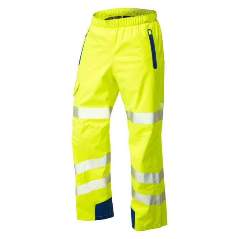 Lundy ISO 20471 Cl 2 High Performance Waterproof Overtrouser Yellow