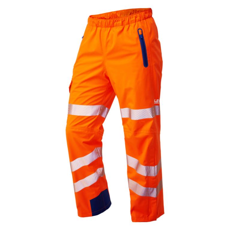 Lundy ISO 20471 Cl 2 High Performance Waterproof Overtrouser Orange