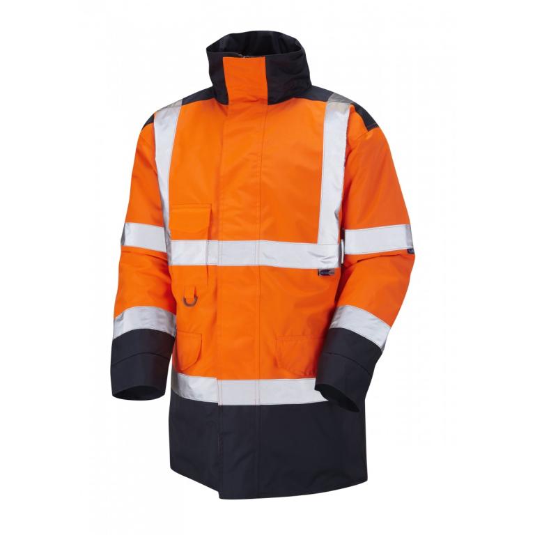 Tawstock ISO 20471 Cl 3 Anorak Orange/Navy