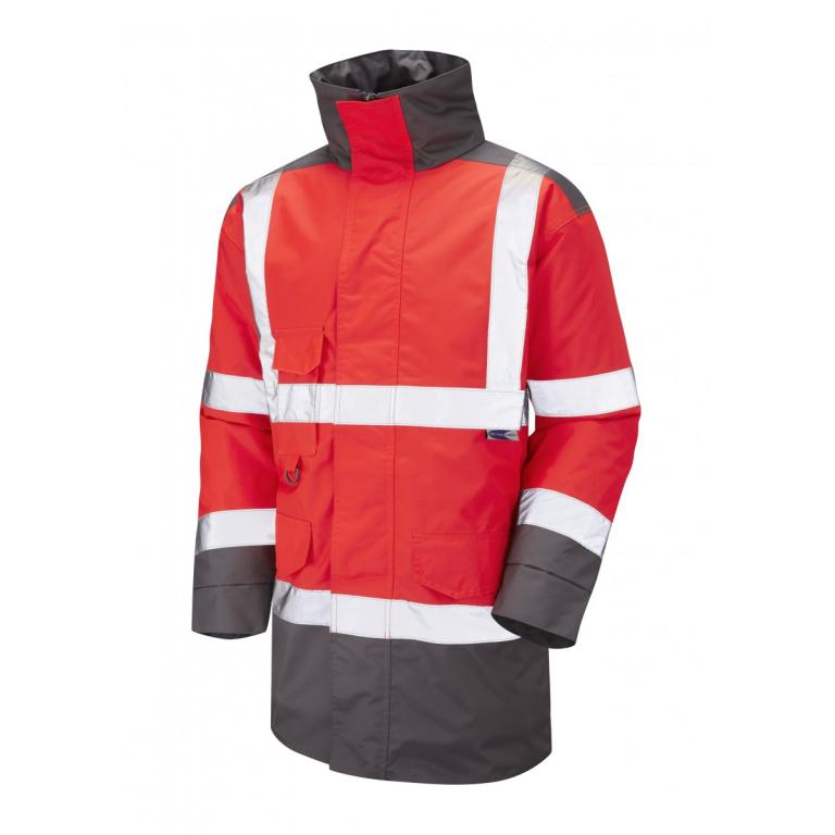 Tawstock ISO 20471 Cl 3 Anorak Red/Grey