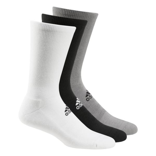 adidas® 3-pack golf crew socks