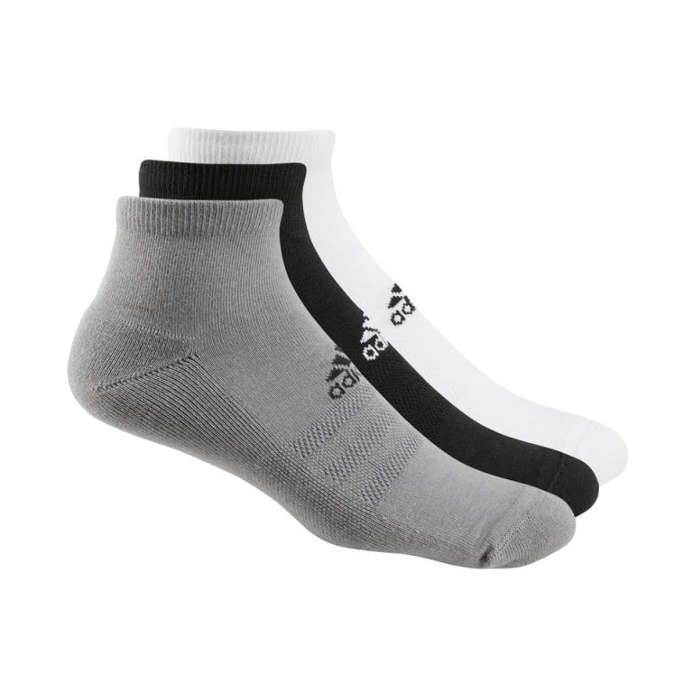 adidas® 3-pack golf ankle socks Black/White/Grey