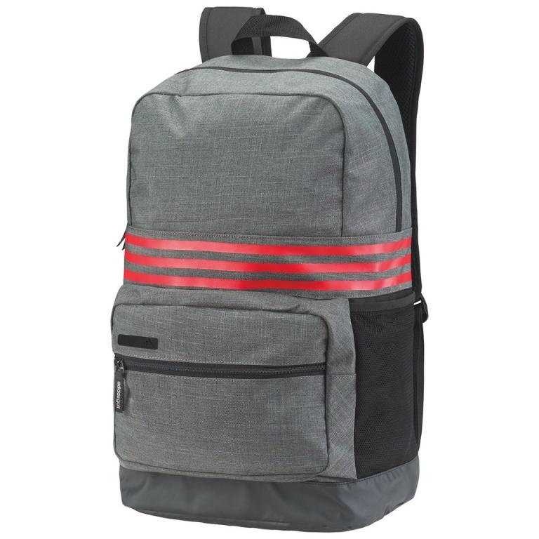3-Stripes medium backpack Dark Grey Heather/Scarlet