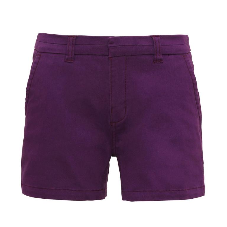 Women's chino shorts Purple