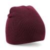Two-tone pull-on beanie Burgundy