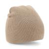 Two-tone pull-on beanie Stone