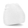 Two-tone pull-on beanie White