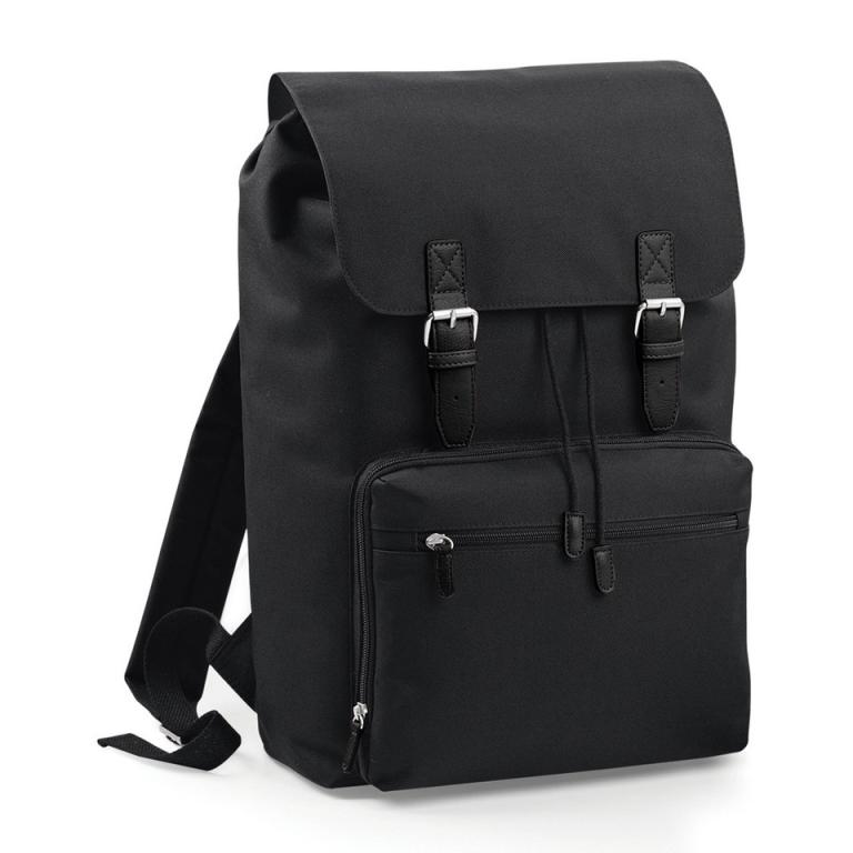 Vintage laptop backpack Black/Black