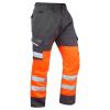 Bideford ISO 20471 Cl 1 Poly/Cotton Cargo Trouser Orange/Grey