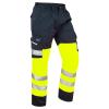 Bideford ISO 20471 Cl 1 Poly/Cotton Cargo Trouser Yellow/Navy