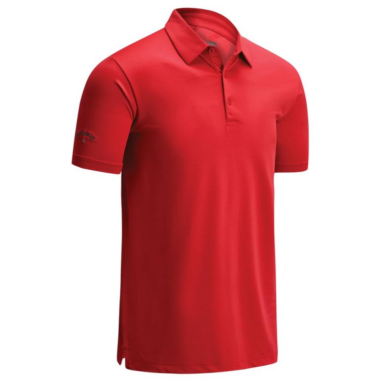 Swing Tech™ solid polo Tango Red