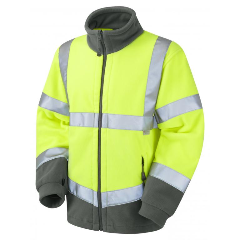 Hartland ISO 20471 Cl 3 Fleece Jacket Yellow