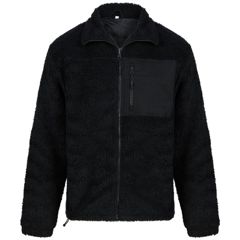 Recycled sherpa fleece Black