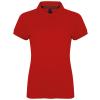 Women's micro-fine piqué polo shirt Classic Red