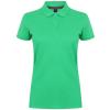 Women's micro-fine piqué polo shirt Kelly