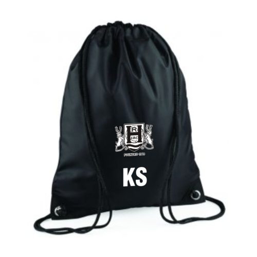 Hampton Rangers FC Gym Sack Black