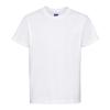 Saxon Primary School White Premium Children's PE T-shirt with Printed School Crest - white - 3-4-years