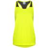 Women's cool smooth workout vest Electric Yellow/Black