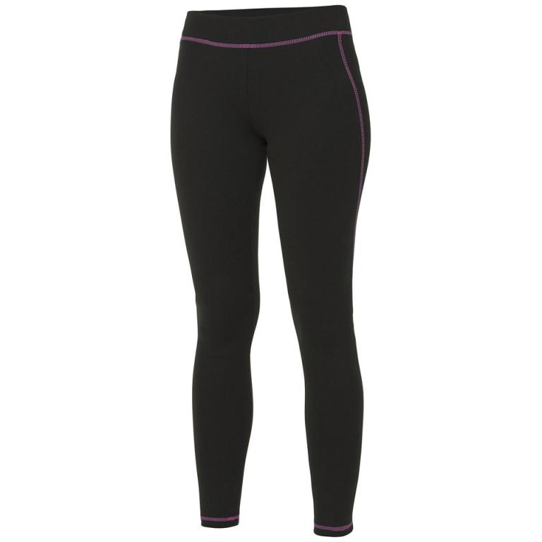 Women's cool athletic pants Jet Black/Hot Pink