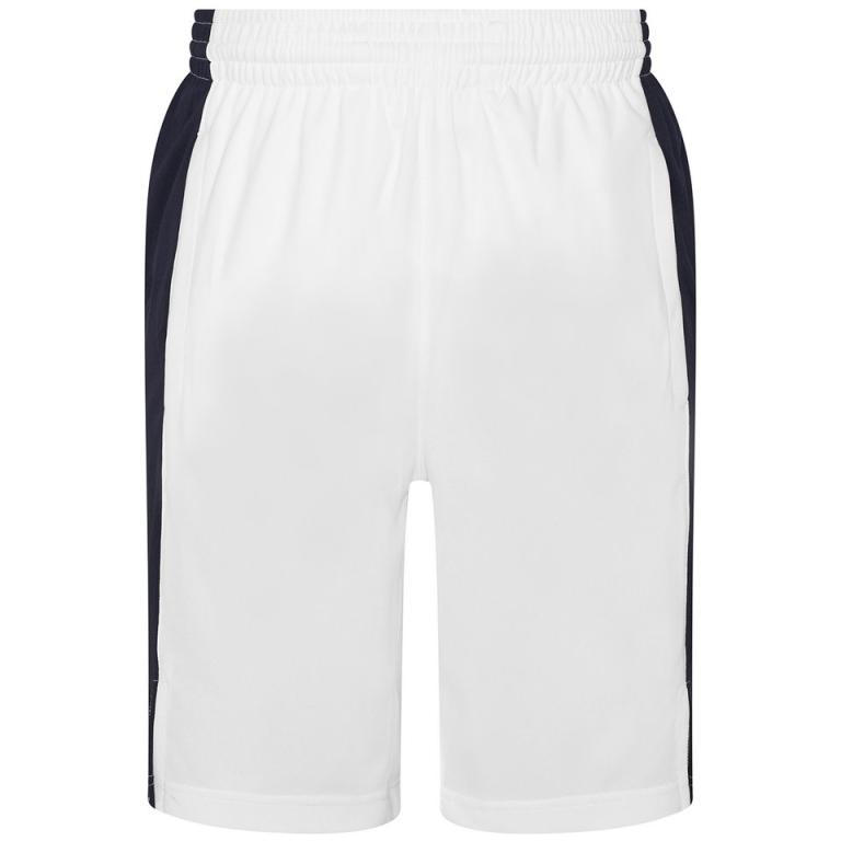 Cool panel shorts Arctic White/French Navy