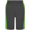 Cool panel shorts Charcoal/Lime Green