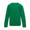 Kids AWDis sweatshirt Kelly Green