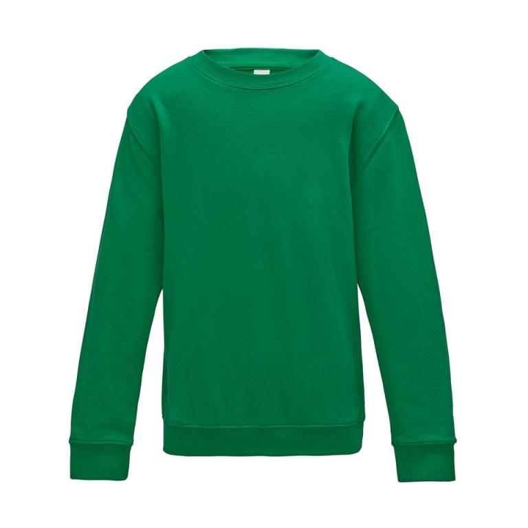 Kids AWDis sweatshirt Kelly Green