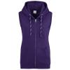 Women's sleeveless zoodie Purple