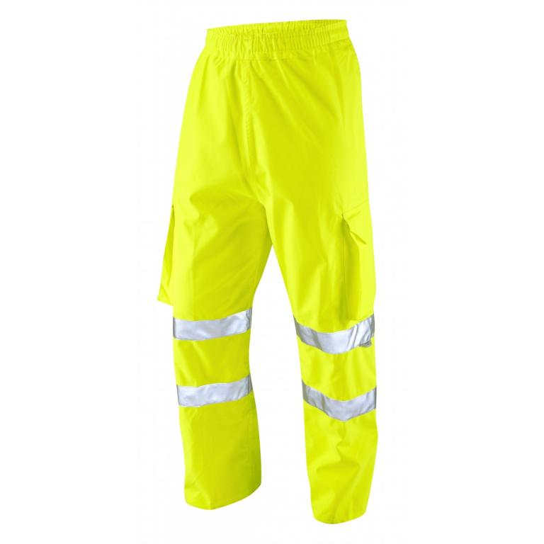 Instow ISO 20471 Cl 1 Breathable Cargo Overtrouser Yellow