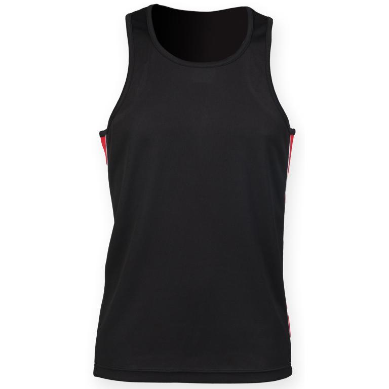 Performance panel vest Black/Red/White