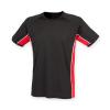 Performance panel t-shirt Black/Red/White