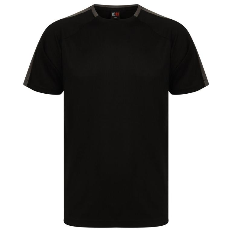Unisex team t-shirt Black/Gunmetal Grey