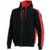 Full-zip hoodie Black/Red