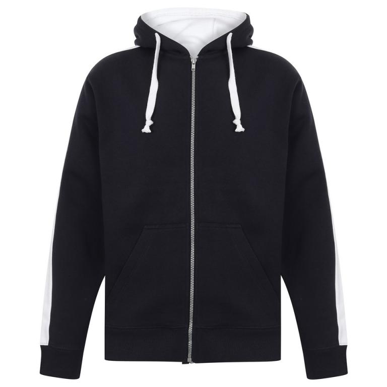 Full-zip hoodie Navy/White