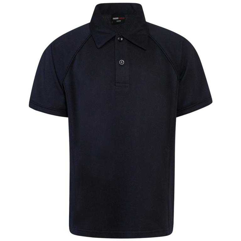 Kids piped performance polo Navy/Navy