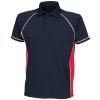 Kids piped performance polo Navy/Red/White