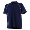 Kids piped performance polo Navy/White