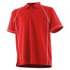 Kids piped performance polo Red/White