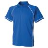 Kids piped performance polo Royal/White