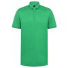 Contrast panel polo Kelly Green/White
