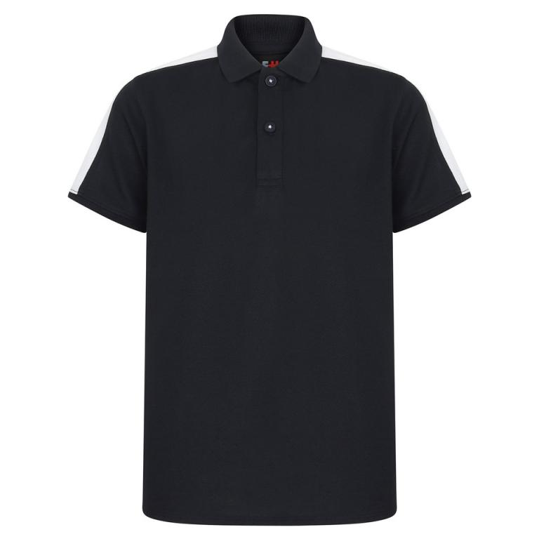 Kids contrast panel polo Navy/White