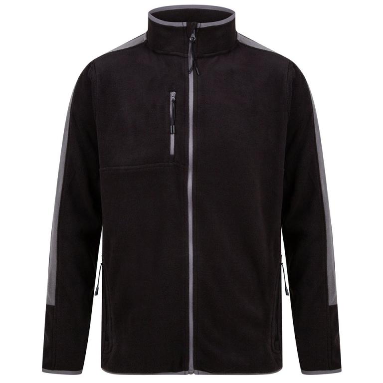 Unisex microfleece jacket Black/Gunmetal Grey